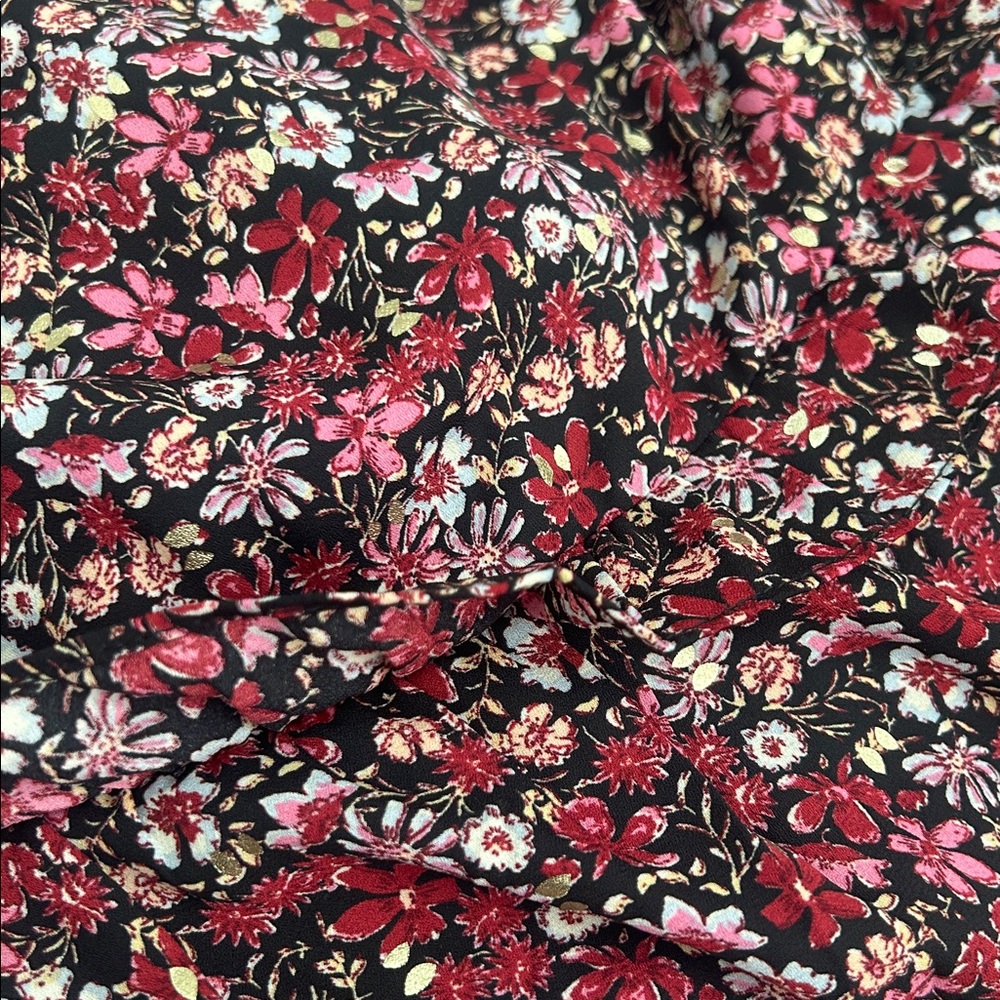 Aqua Floral Midi Dress - Picture 11 of 11